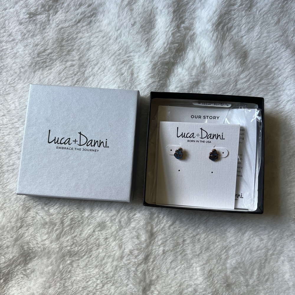 Luca + Danni anchor earrings